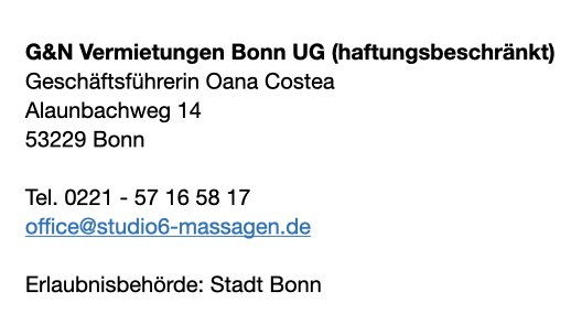 Studio 6 Bonn